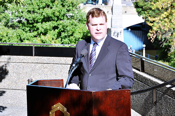 The Honourable John Baird, Canada's Foreign Affairs Minister, attends the National Arts Centre Concert of Hope and Remembrance in Ottawa on September 11, 2011. 