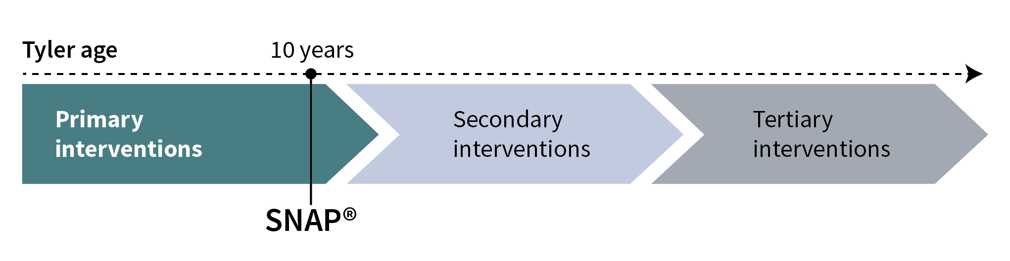 Figure 1: Primary intervention in Tyler's Story